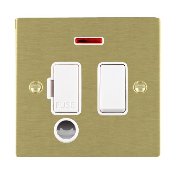 Hamilton 82SPNCWH-W - Sher SB 13A DP Fuse SP+N+CO WH/WH