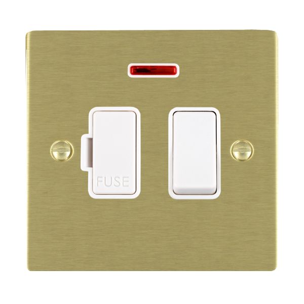 Hamilton 82SPNWH-W - Sher SB 13A DP Fused Spur+N WH/WH