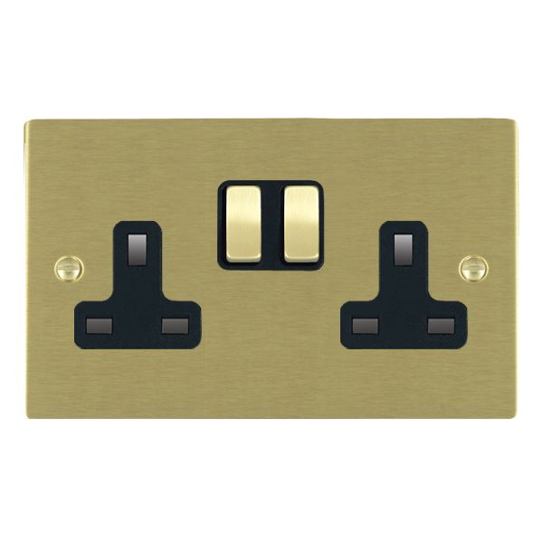 Hamilton 82SS2SB-B - Sher SB 2g 13A DP Swt Skt SB/BL