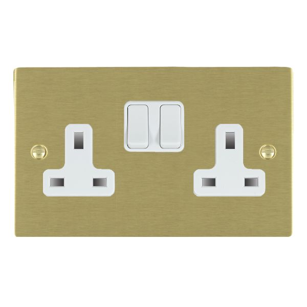 Hamilton 82SS2WH-W - Sher SB 2g 13A DP Swt Skt WH/WH