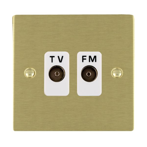 Hamilton 82TVFMW - Sher SB Isolat TV/FM Diplex 1in/2out WH