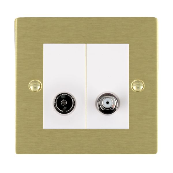 Hamilton 82TVSATW - Sher SB 2g N-Isol TV+Sat 2in/2out WH