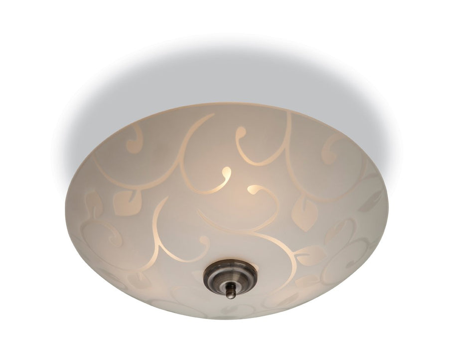 Firstlight 8317 Sadie Semi Flush Fitting - Opal Glass with Decorative Pattern - Firstlight - Sparks Warehouse