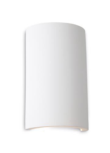 Firstlight 8323 Gallery Round Plaster Wall Light - White with White LED's - Firstlight - sparks-warehouse