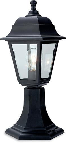 Firstlight 8347BK Oslo Lantern - Pillar - Black Resin - Firstlight - sparks-warehouse