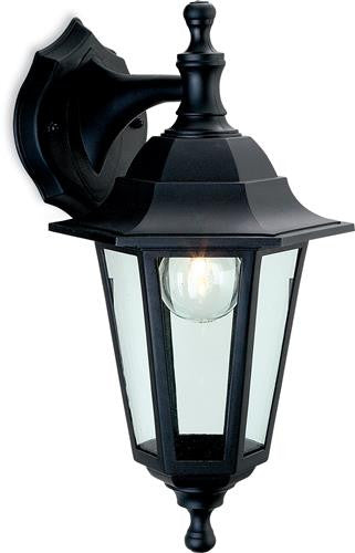 Firstlight 8349BK Malmo Lantern - Uplight/Downlight - Black Resin - Firstlight - sparks-warehouse