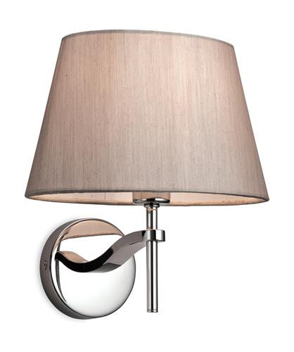 Firstlight 8369OY Princess Single Wall - Polished S/Steel with Oyster Shade - Firstlight - sparks-warehouse