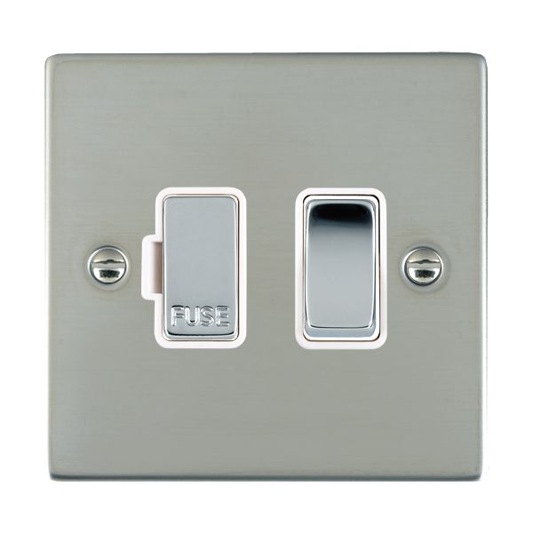 Hamilton 83SPBC-W - Sher BS 1g 13A DP Fused Spur BC/WH