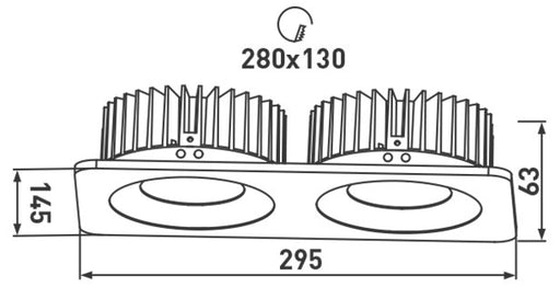 BG LKTMODDSFGY Dbl Square Frame Gry - BG - sparks-warehouse