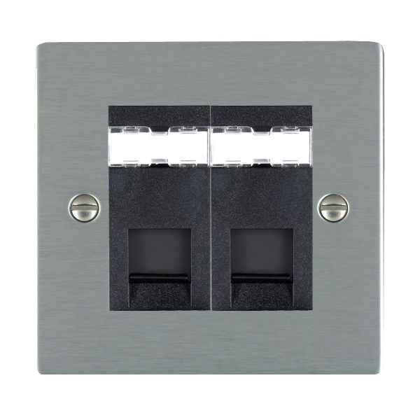 Hamilton 842J45B - Sher SS 2g RJ45 CAT5E Unshielded BL