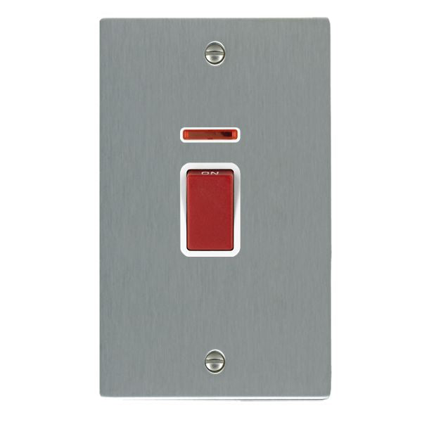 Hamilton 8445VW - Sher SS 45A DP+NEON VERTICAL Red Rkr/WH