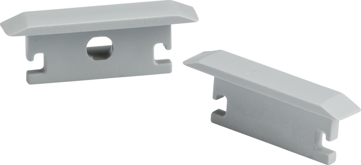 Knightsbridge 1MFLRCAP Aluminium Floor Recessed Profile End Caps  Sparks Warehouse - Sparks Warehouse
