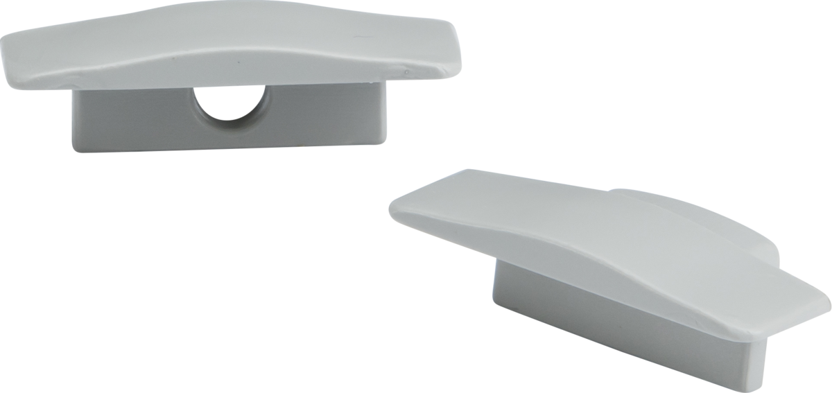 Knightsbridge 1MRECCAP Aluminium Recessed Profile End Caps  Sparks Warehouse - Sparks Warehouse