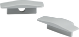 Knightsbridge 1MRECCAP Aluminium Recessed Profile End Caps  Sparks Warehouse - Sparks Warehouse