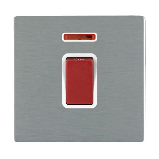 Hamilton 84C45NW - S-CFX SS 1g 45A Double Pole+N Red Rkr/WH