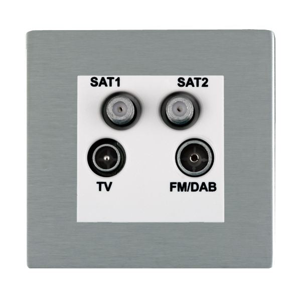 Hamilton 84CDENTW - Sher CFX SS Non-Isolated TV+FM+2XSAT WH