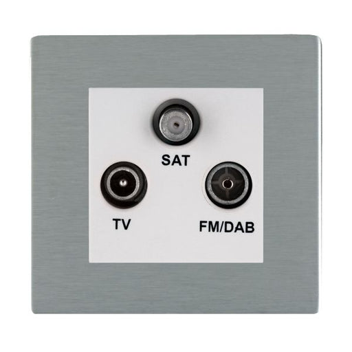 Hamilton 84CDTRIDW - Sher CFX SS Non-Isolat DAB TV+FM+SAT WH