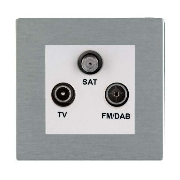 Hamilton 84CDTRIDW - Sher CFX SS Non-Isolat DAB TV+FM+SAT WH