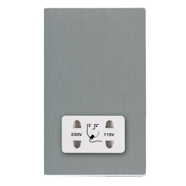 Hamilton 84CSHSW - Sher CFX SS Shaver Dual Volt Socket WH