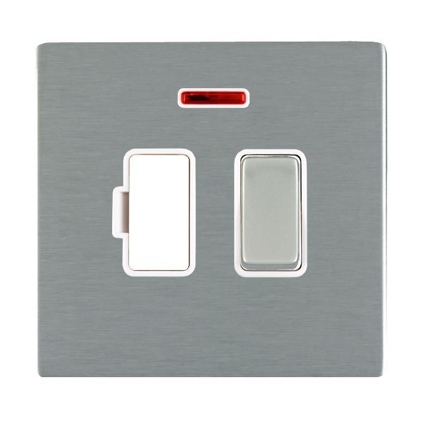 Hamilton 84CSPNSS-W - S-CFX SS 13A DP Fused Spur+N SS/WH