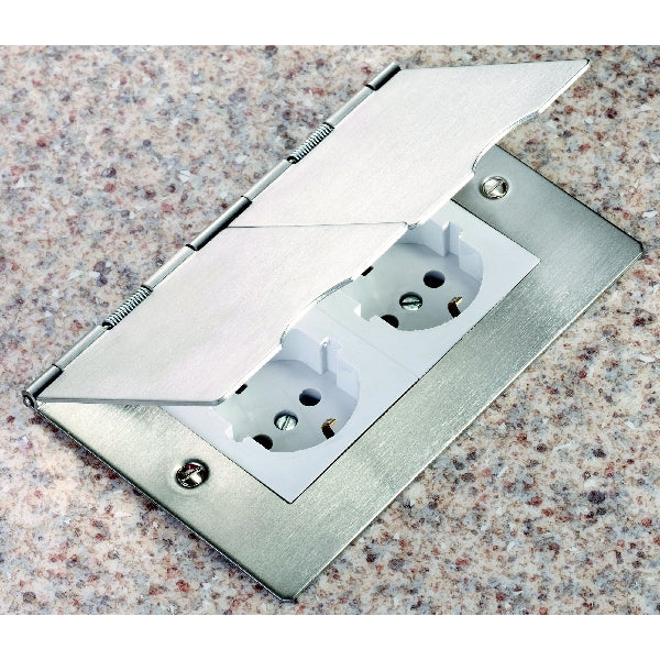 Hamilton 84D26126W - Shr Flr SS 2g 10/16A German Unswt Skt WH