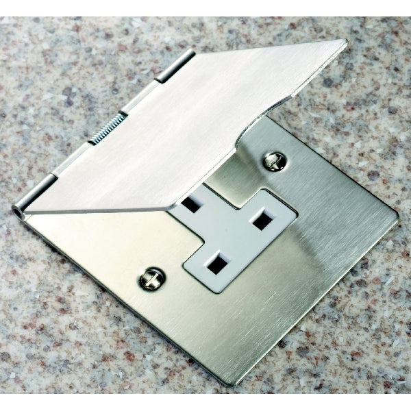 Hamilton 84DUS13W - Shr Flr SS 1g 13A Unswt Skt WH