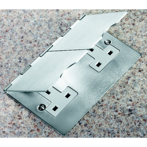 Hamilton 84DUS99W - Shr Flr SS 2g 13A Unswt Skt WH