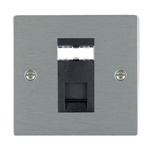 Hamilton 84J12B - Sher SS 1g RJ12 Outlet-Unshield BL