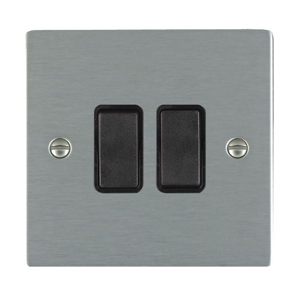 Hamilton 84R22BL-B - Sher SS 2g 10AX 2 Way Rkr BL/BL