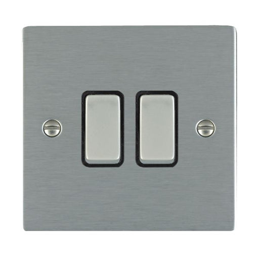 Hamilton 84R22SS-B - Sher SS 2g 10AX 2 Way Rkr SS/BL