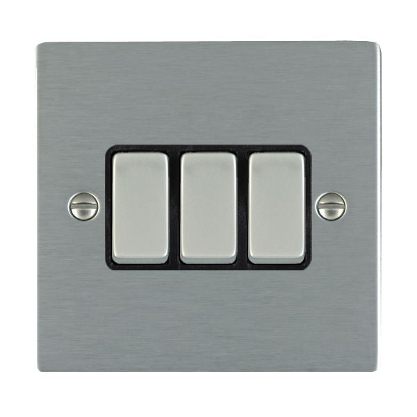 Hamilton 84R23SS-B - Sher SS 3g 10AX 2 Way Rkr SS/BL