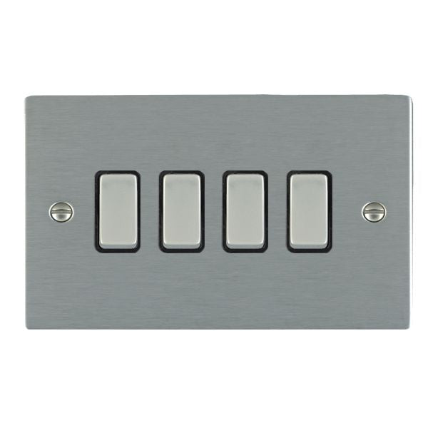 Hamilton 84R24SS-B - Sher SS Rkr 2 Way 4g 10AX SS/BL