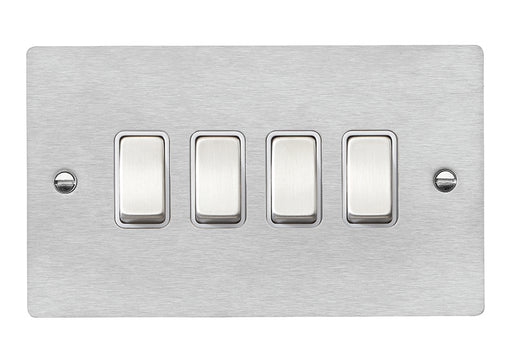 Hamilton 84R24SS-W - Sher SS Rkr 2 Way 4g 10AX SS/WH