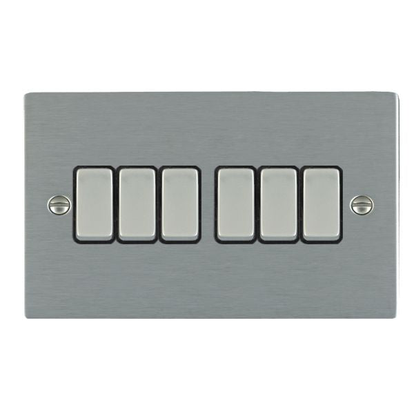 Hamilton 84R26SS-B - Sher SS 6g 10AX 2 Way Rkr SS/BL