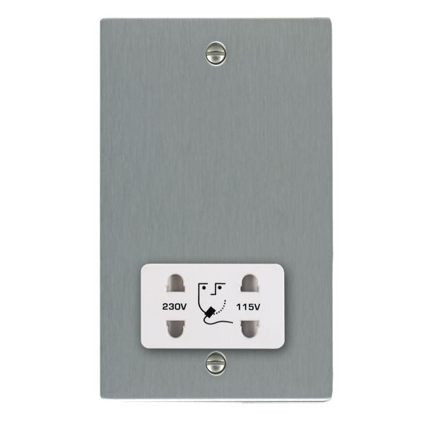 Hamilton 84SHSW - Sher SS Shaver Dual Volt Socket WH