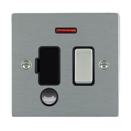 Hamilton 84SPNCSS-B - Sher SS 13A DP Fuse SP+N+CO SS/BL