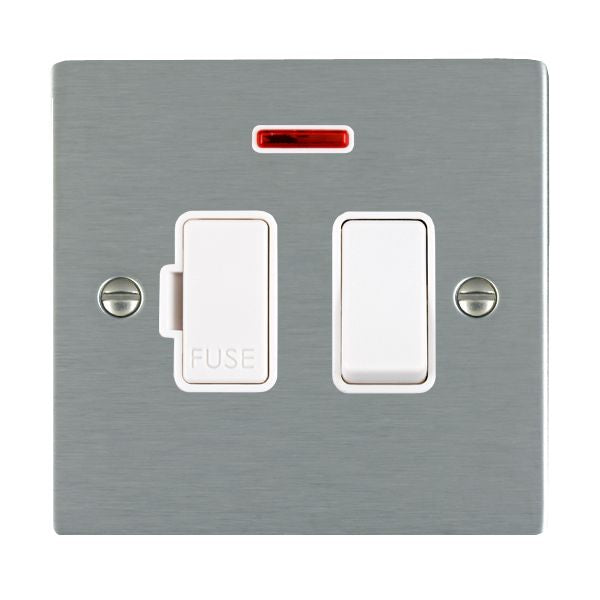 Hamilton 84SPNWH-W - Sher SS 13A DP Fused Spur+N WH/WH