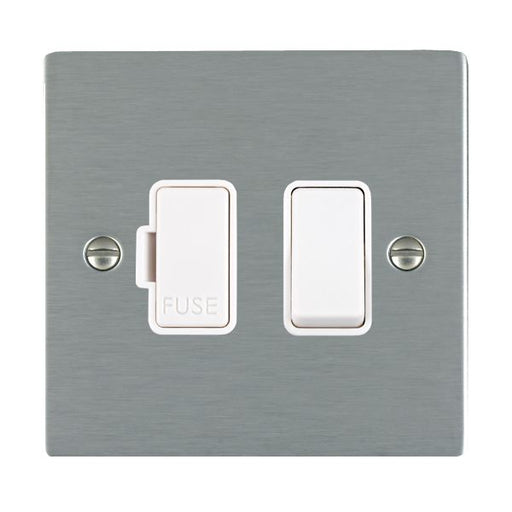 Hamilton 84SPWH-W - Sher SS 1g 13A DP Fused Spur WH/WH