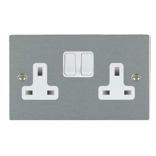 Hamilton 84SS2WH-W - Sher SS 2g 13A DP Swt Skt WH/WH