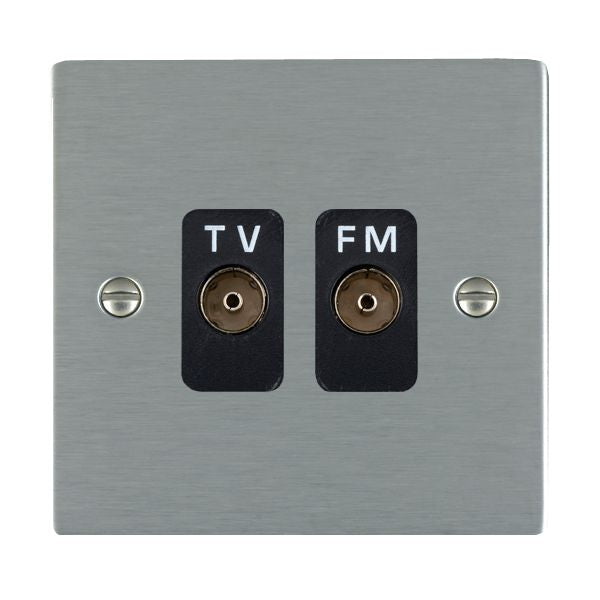 Hamilton 84TVFMB - Sher SS Isolat TV/FM Diplex 1in/2out BL
