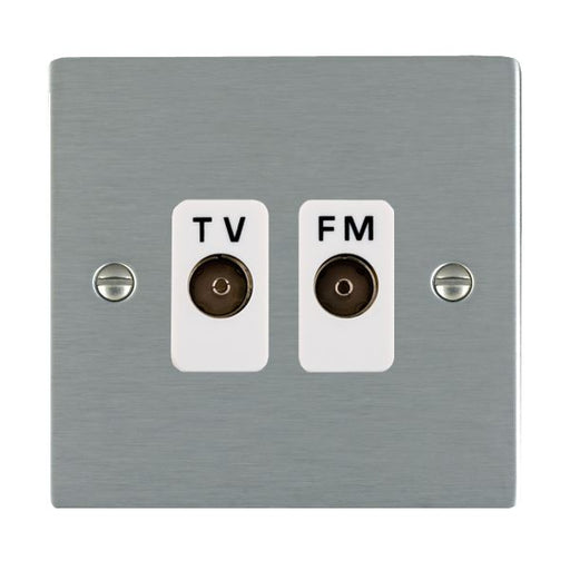 Hamilton 84TVFMW - Sher SS Isolat TV/FM Diplex 1in/2out WH