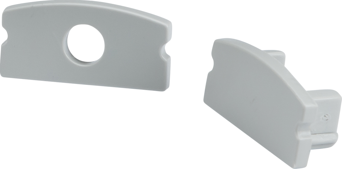 Knightsbridge 1MSURCAP Aluminium Surface Mount Profile End Caps  Sparks Warehouse - Sparks Warehouse