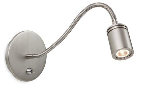 Firstlight 8607BN Ritz LED Flexi Wall Light -Switched - Brushed Nickel - Firstlight - sparks-warehouse