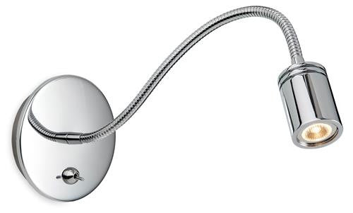 Firstlight 8607PST Ritz LED Flexi Wall Light -Switched - Polished Stainless Steel - Firstlight - sparks-warehouse