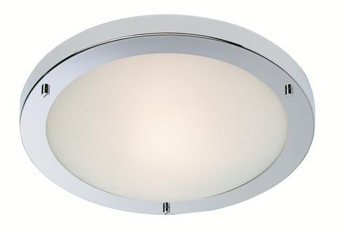 Firstlight 8611CH Rondo LED Flush Fitting - Chrome with Opal Glass - Firstlight - sparks-warehouse
