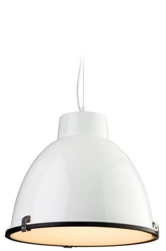 Firstlight 8621WH Manhattan Pendant - White with Frosted Glass - Firstlight - sparks-warehouse