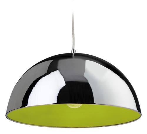 Firstlight 8622CHGN Bistro Pendant - Chrome with Green Inside - Firstlight - sparks-warehouse