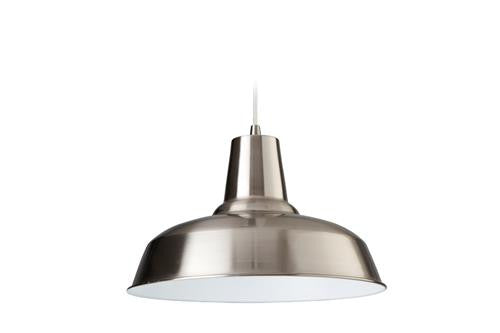 Firstlight 8623BSWH Smart Pendant - Brushed Steel with White Inside - Firstlight - sparks-warehouse