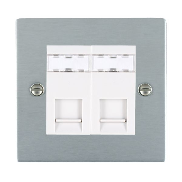 Hamilton 862J45W - Sher SC 2g RJ45 CAT5E Unshielded WH