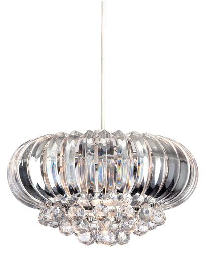 Firstlight 8633CH Crown Easy-Fit Pendant - Chrome with Clear Acrylic - Firstlight - sparks-warehouse